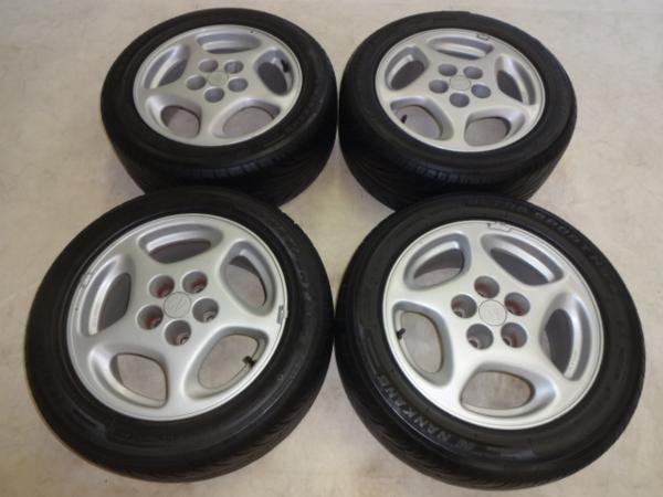 値下Z32フェアレディZ純正 7.5J-16 pcd114.3/5H タイヤ付き4本