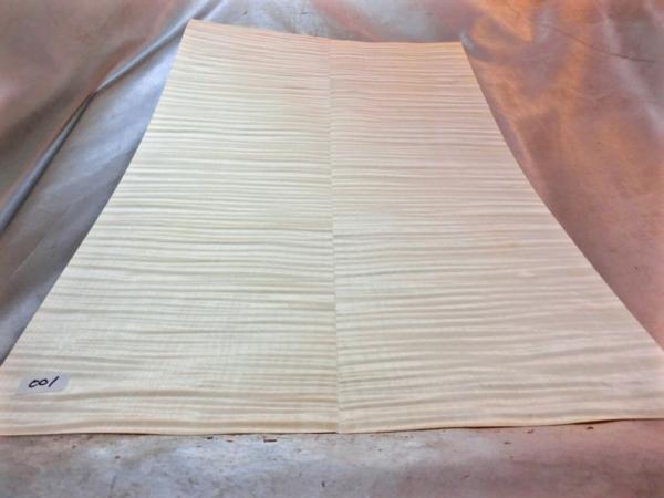 ■□■カーリーメープルブックマッチ突板材　no.001■□■　