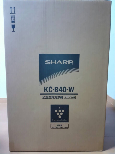 ［新品未開封］SHARP シャープ 空気清浄機 KC-B40-W ホワイト