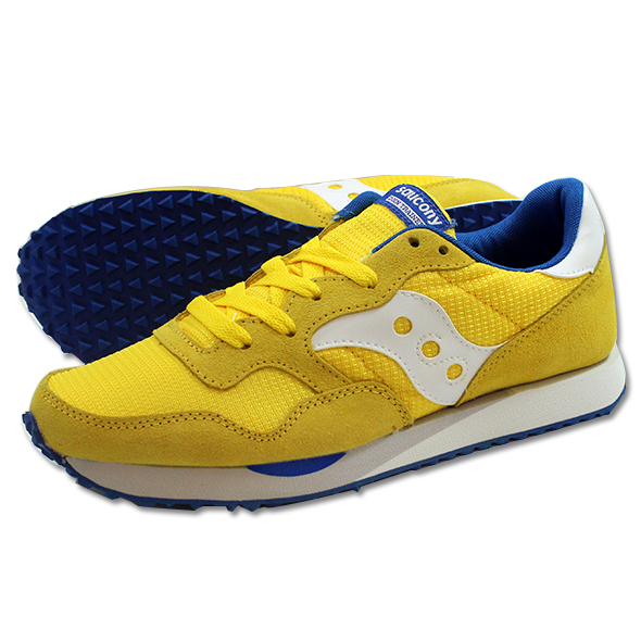 格安SAUCONYサッカニーDXN Trainerイエロー/ブルー27.0cmQ&U