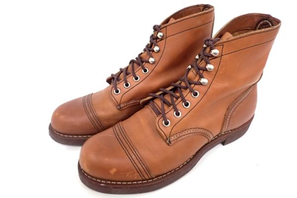 美品◆レッドウィング 8112 アイアンレンジ ブーツ 7.5D 茶系