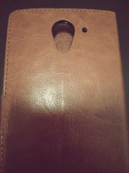 アクオスクリスタル402sh　ブラウン 人工レザー_2