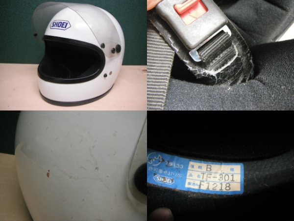 当時　族ヘル　ショウエイTF-301 昭和　フルフェイス □SHOEI□ヴィンテージヘルメット□TF-301□族ヘル□当時物 S(S