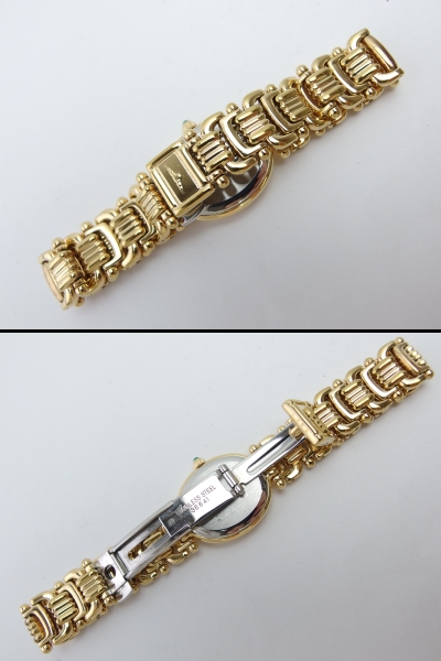 ロンジン レディース クオーツ腕時計 金色 純正 金属BT OO755