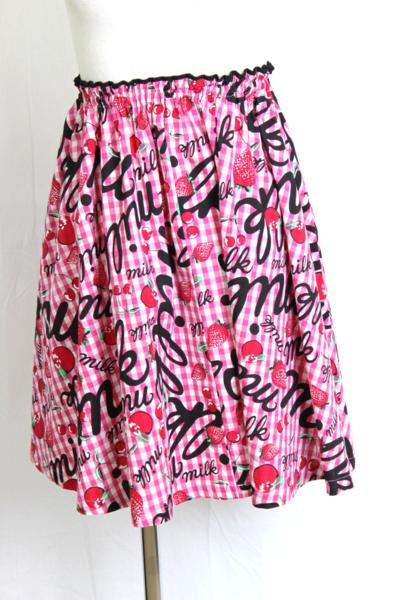 ◆ MILK ミルク フレアースカート 総柄 S ～ M 位 日本製