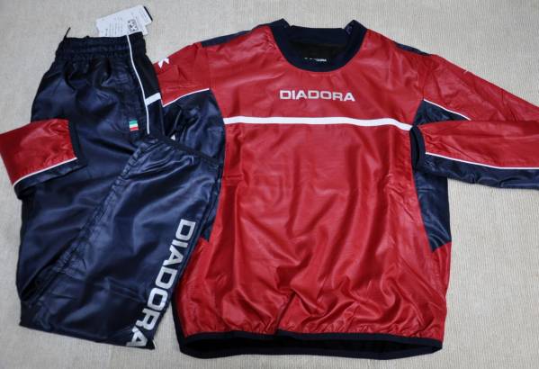 14，040円　ディアドラ　ウィンド上下セット 　赤紺　メンズO