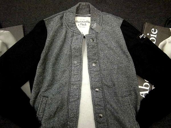 本物保証A&Fアバクロ【L/013】ベースボールジャケット