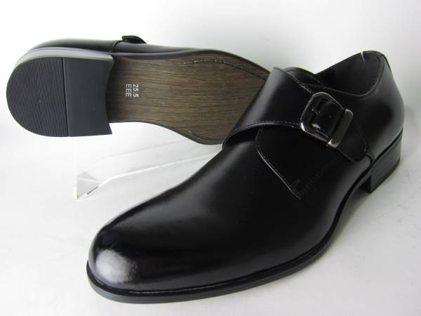フランコルッチ4012本革メンズモンクビジネスシューズ革靴BL24.5