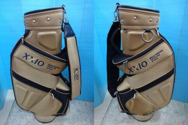 ◆XXIO キャディバッグ 8.5型 ゴールドカラー!!!! ◆265
