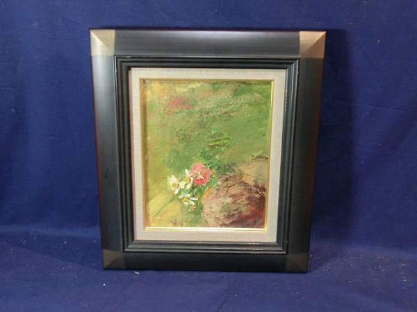 油彩 大和修治 作 「野の花」（F3）美術家名鑑2011年版掲載