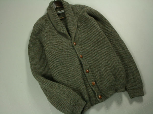 R27■英国製！Select Productショールカラーニットカーディガン