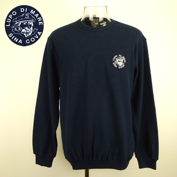 シナコバ【LL】丸首トレーナー（紺）to77000040-29　SINA COVA