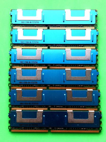 ★爆安 HP Micron★PC2-5300F FB Dimm 計12GB(2GBx6本)#1826