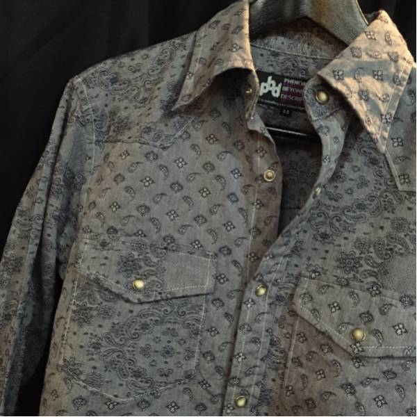 激渋【PHENOMENON pbd/フェノメノン】ペイズリー柄 シャツ★