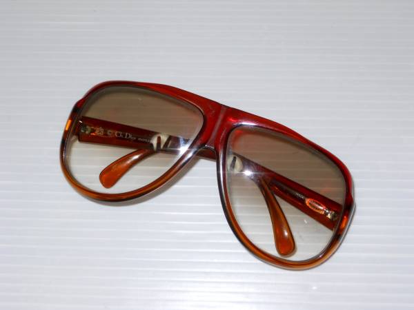 Dior クリスチャン ディオール オールド サングラス　ブラウン 
