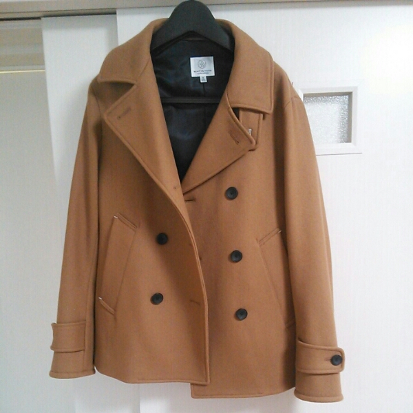 ユナイテッドアローズ　ピーコート　キャメル　S メンズ