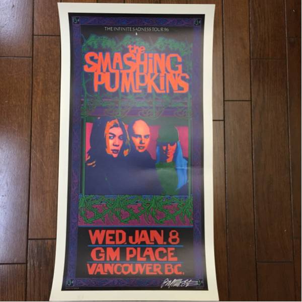 smashing pumpking ポスター 1996 CA Vancouver スマパン Pumpkins
