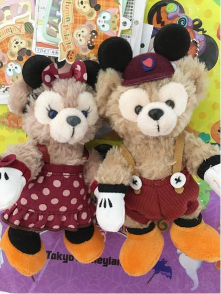 TDS2015ハロウィンぬいぐるみバッジ ダッフィシェリーメイぬいば