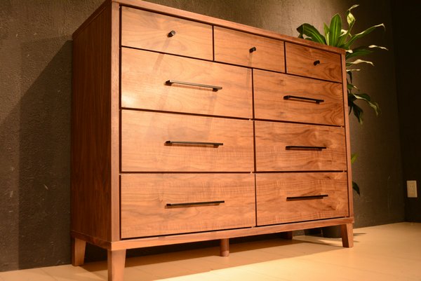 OU73-94^ウォールナット チェスト新品展示品アウトレット1円家具