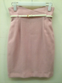 アプワイザーリッシェ ベルト付きパステルペンシルスカート