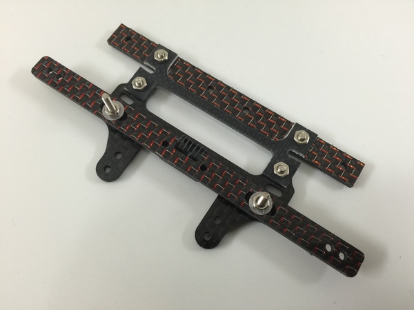 ミニ四駆 限定 赤ラメ リヤ フルカーボン スラダン ユニット