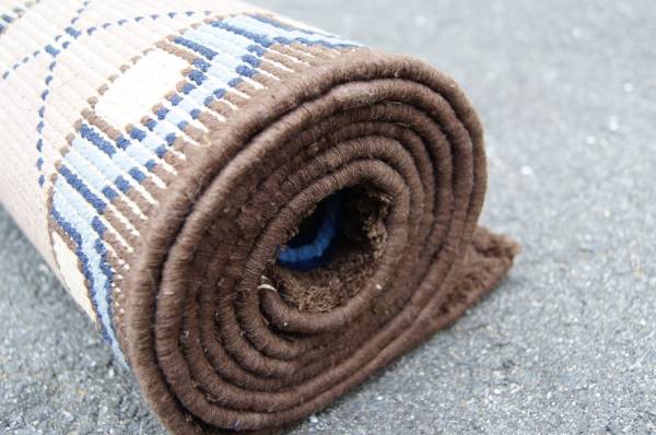 古い段通B 状態極上!美品 検：赤穂堺鍋島段通敷物絨毯_3