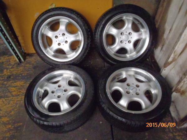 『psi』 AZ10 キューブ 社外 アルミ ＆ 195/50R15 タイヤ4本