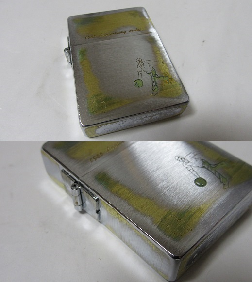 1935レプリカ ボーリング デザイン ダメージ加工 ZIPPO 展示品