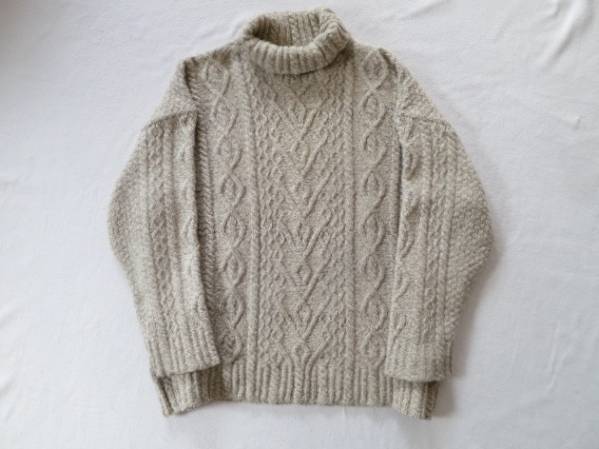 ベルギー製 ドリスヴァンノッテン タートルアランニットセーター
