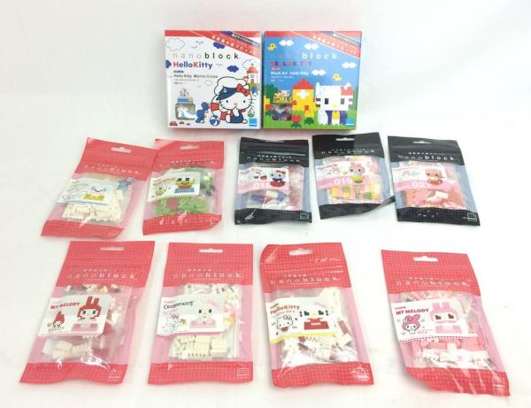  ナノブロック サンリオ キティ シナモン 等 セット(ブロック)｜売買されたオークション情報、yahooの商品情報をアーカイブ公開 - オークファン ブロック