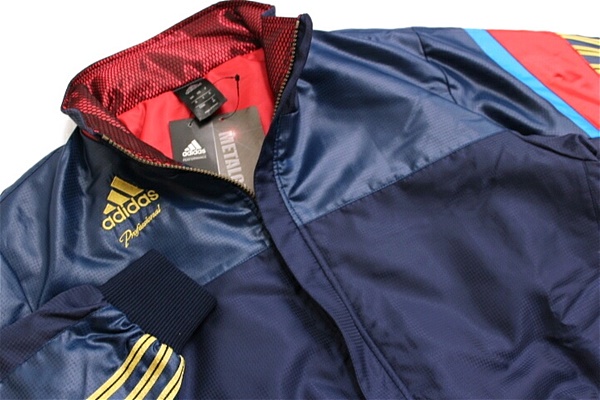 ★adidas 新品 Professional 保温 中綿ジャケット紺[06756-XO]二