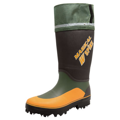 送料無料◆森林土木釣り等ダブルスパイクピン長靴L(25.5-26.0cm)