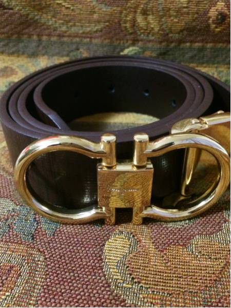 新品 サルバトーレフェラガモ ベルト ブラウン