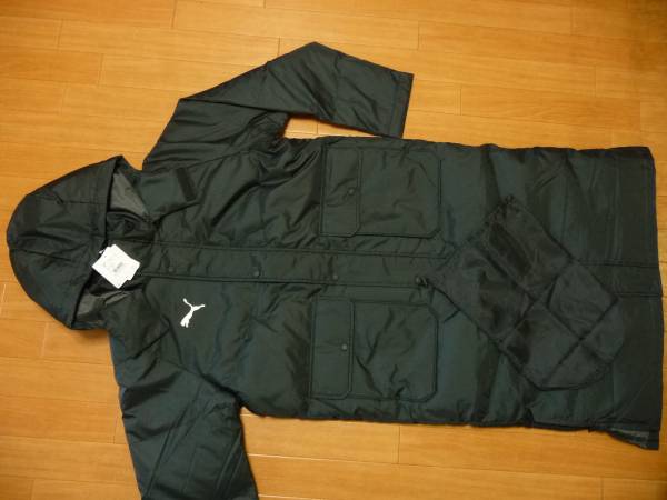 ４９%off-新品★プーマ ロング ダウンベンチコート★L/黒