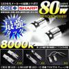 80W CREE×SHARP T10/T15/T16/H1/H3 LED ウェッジ球 白 FJ4343