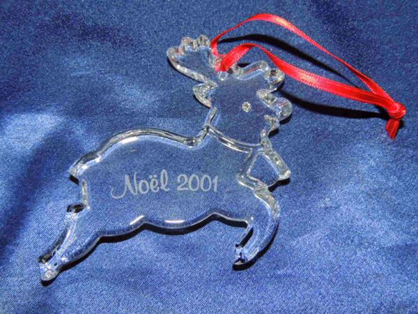 Baccarat バカラ○クリスマスオーナメント トナカイ 2001年 y18 バカラ