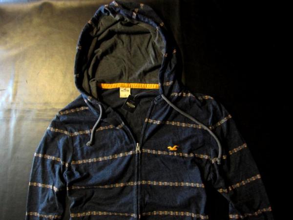 本物正規◆ホリスター◆薄手ジップパーカー 0865-204 紺/XL