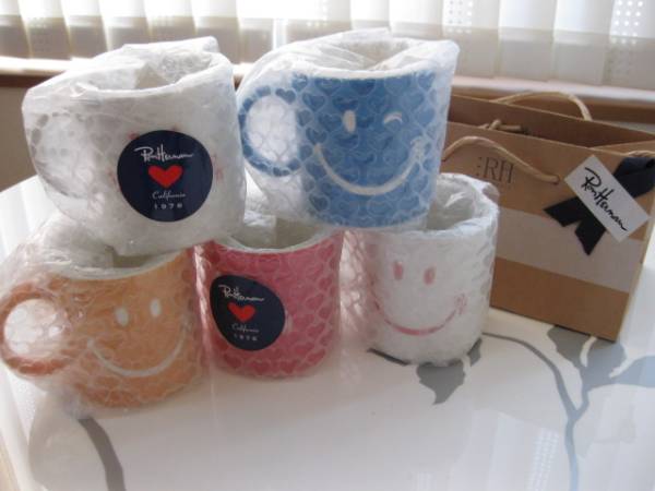 Ron Herman ロンハーマン☆スマイル　マグカップ　白　RHC