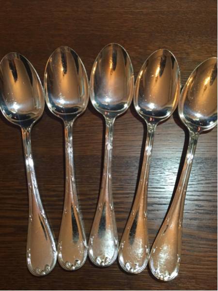 【クリストフル】スプーン5本セット【銀製品】①
