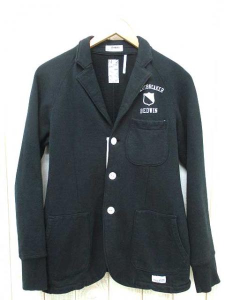 ベドウィンテーラードジャケット　コットン 黒 長袖２