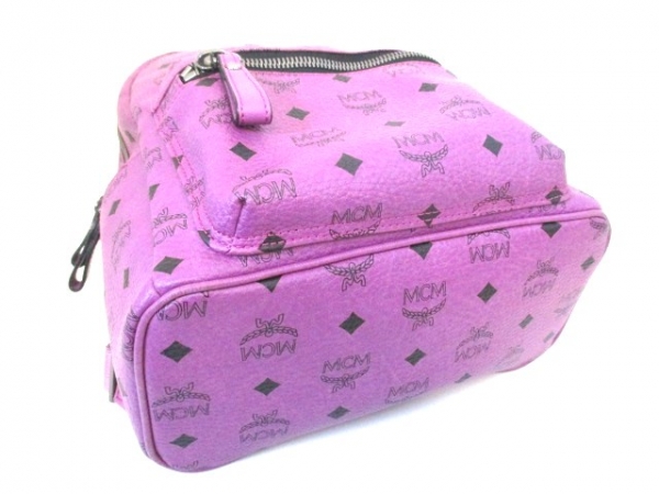 美品□MCM(エムシーエム) リュックサック パープル スタッズ ジャンル