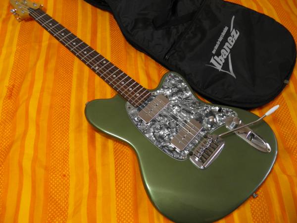 Ibanez TC620 Talman 0 Metallic Electric Guitar - Green 1 Black