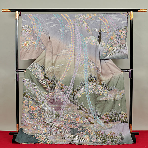 【和遊館】EHy002　仕立付！『桐屋翠山工房』夢幻辻が花訪問着