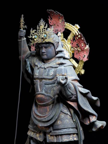 白御影石製地蔵様（1.5尺）＋蓮華台（仏像・石彫刻・墓石） 天然青