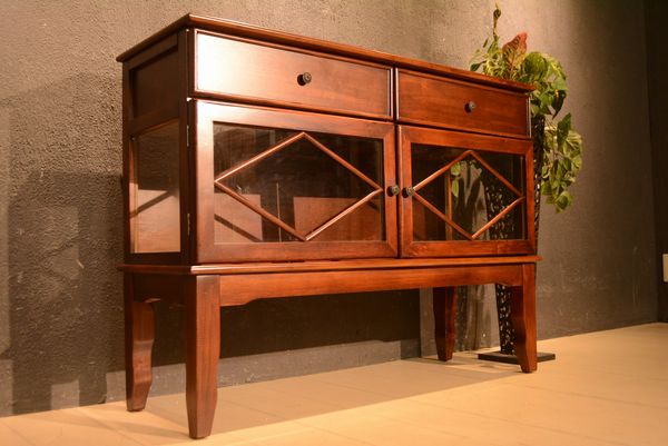 OU67-92^英国アンティーク調キャビネット展示品アウトレット1円