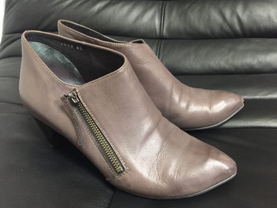 RABOKIGOSHI works ラボキゴシ 本革ブーティー グレー 25cm