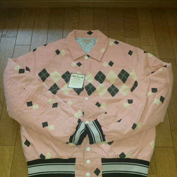 新品タグ付きスタイルアイズダイヤ柄中綿コーデュロイJKT東洋エ