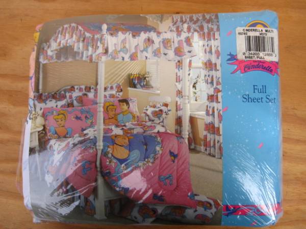 未開封 ビンテージ シンデレラ シーツ4点セット/リメイク