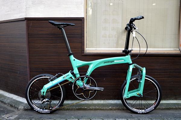 【中古】C)Bianchi ビアンキ FRETTA チェレステ ミニベロ