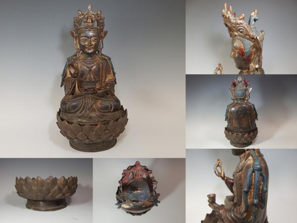 仏教美術 仏像 中国美術 銅 中国 公式通販 骨董品 守り神 観音様 時代物 古